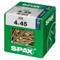 Preview: SPAX Universalschraube, 4 x 45 mm, 300 Stück, Vollgewinde, Senkkopf, Kreuzschlitz Z2, 4CUT, YELLOX, 4081020400458